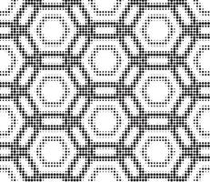 Abstract halftone ornamental geometric background. Pop art style card. Grunge texture. vector