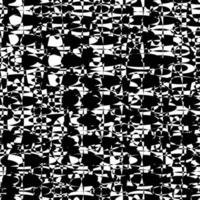 Abstract black and white glitch seamless pattern. Geometric background. vector