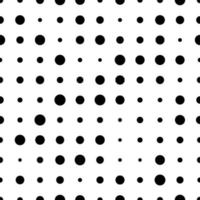 Seamless pattern with grunge halftone dots. Dotted texture. Abstract geometrical pattern of round shape. Screen print. vector