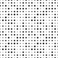 Seamless pattern with grunge halftone dots. Dotted texture. Abstract geometrical pattern of round shape. Screen print. vector