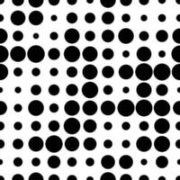 Seamless pattern with grunge halftone dots. Dotted texture. Abstract geometrical pattern of round shape. Screen print. vector