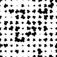 Black and white seamless pattern with halftone dots. Dotted texture. Abstract geometrical pattern of round shape. Screen print. vector