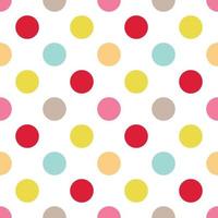 Round seamless pattern. Seamless retro circle pattern. Dotted round seamless background, pattern, ornament for wrapping paper, fabric, textile, website, wallpaper. vector