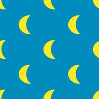 Moon abstract seamless pattern. Geometric crescent background. vector
