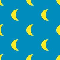 Moon abstract seamless pattern. Geometric crescent background. vector