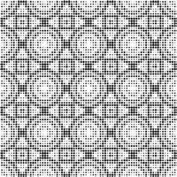 Abstract halftone ornamental geometric background. Pop art style card. Grunge texture. vector