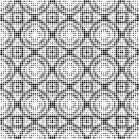 Abstract halftone ornamental geometric background. Pop art style card. Grunge texture. vector