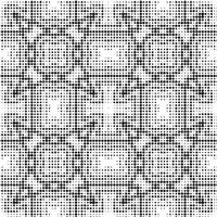 Abstract halftone ornamental geometric background. Pop art style card. Grunge texture. vector