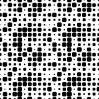 Abstract seamless pattern with grunge halftone square dots. Halftone background. Polka dot infinity. Abstract geometrical pattern of round shape.Screen print. vector