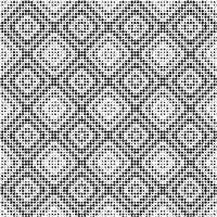 Abstract halftone ornamental geometric background. Pop art style card. Grunge texture. vector