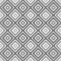 Abstract halftone ornamental geometric background. Pop art style card. Grunge texture. vector