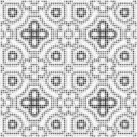 Abstract halftone ornamental geometric background. Pop art style card. Grunge texture. vector