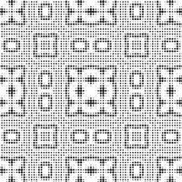 Abstract halftone ornamental geometric background. Pop art style card. Grunge texture. vector