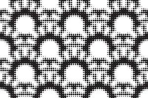 Abstract halftone ornamental geometric background. Pop art style card. Grunge texture. vector