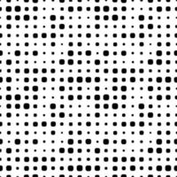 Abstract seamless pattern with grunge halftone square dots. Halftone background. Polka dot infinity. Abstract geometrical pattern of round shape.Screen print. vector