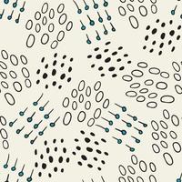 Cute hand drawn doodle shapes seamless pattern. Messy texture of different dots, circles. vector