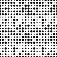 Seamless pattern with grunge halftone dots. Dotted texture. Abstract geometrical pattern of round shape. Screen print. vector