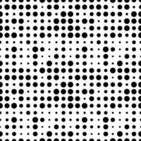 Seamless pattern with grunge halftone dots. Dotted texture. Abstract geometrical pattern of round shape. Screen print. vector