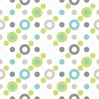 Round seamless pattern. Seamless retro circle pattern. Dotted round seamless background, pattern, ornament for wrapping paper, fabric, textile, website, wallpaper. vector