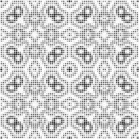 Abstract halftone ornamental geometric background. Pop art style card. Grunge texture. vector