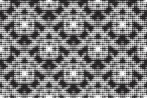 Abstract halftone ornamental geometric background. Pop art style card. Grunge texture. vector
