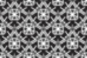 Abstract halftone ornamental geometric background. Pop art style card. Grunge texture. vector