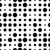 Seamless pattern with grunge halftone dots. Dotted texture. Abstract geometrical pattern of round shape. Screen print. vector