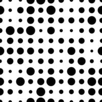 Seamless pattern with grunge halftone dots. Dotted texture. Abstract geometrical pattern of round shape. Screen print. vector