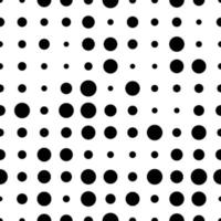 Seamless pattern with grunge halftone dots. Dotted texture. Abstract geometrical pattern of round shape. Screen print. vector