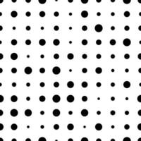 Seamless pattern with grunge halftone dots. Dotted texture. Abstract geometrical pattern of round shape. Screen print. vector