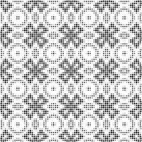 Abstract halftone ornamental geometric background. Pop art style card. Grunge texture. vector