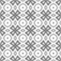 Abstract halftone ornamental geometric background. Pop art style card. Grunge texture. vector