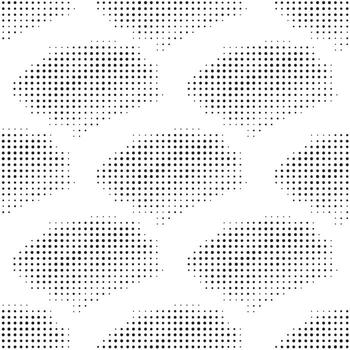 trama de semitonos sin costura patrón, arte pop ornamento, geométrico resumen antecedentes. infinito geométrico fondo. pescado escala florido. vector