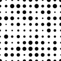 Seamless pattern with grunge halftone dots. Dotted texture. Abstract geometrical pattern of round shape. Screen print. vector