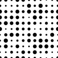 Seamless pattern with grunge halftone dots. Dotted texture. Abstract geometrical pattern of round shape. Screen print. vector