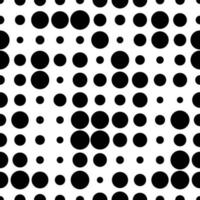 Seamless pattern with grunge halftone dots. Dotted texture. Abstract geometrical pattern of round shape. Screen print. vector