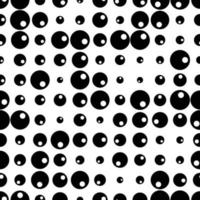 Seamless pattern with grunge halftone dots. Dotted texture. Abstract geometrical pattern of round shape. Screen print. vector