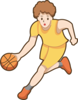 Basketball player png graphic clipart design