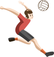 volleyball player png graphic clipart design