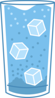 Glass of water png graphic clipart design