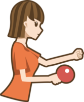 Table tennis player png graphic clipart design