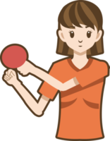 Table tennis player png graphic clipart design