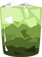 matcha verde tè png grafico clipart design