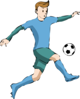 Amerikaans voetbal speler PNG grafisch clip art ontwerp