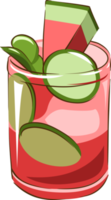 Wassermelone Mojito Cocktail png Grafik Clip Art Design