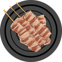 Grilled pork belly png graphic clipart design