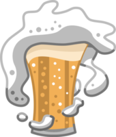 Bière agresser png graphique conception