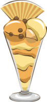 sundae de sorvete png design de clipart gráfico