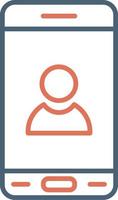 Mobile User Vector Icon