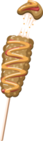 Corndog png graphic clipart design